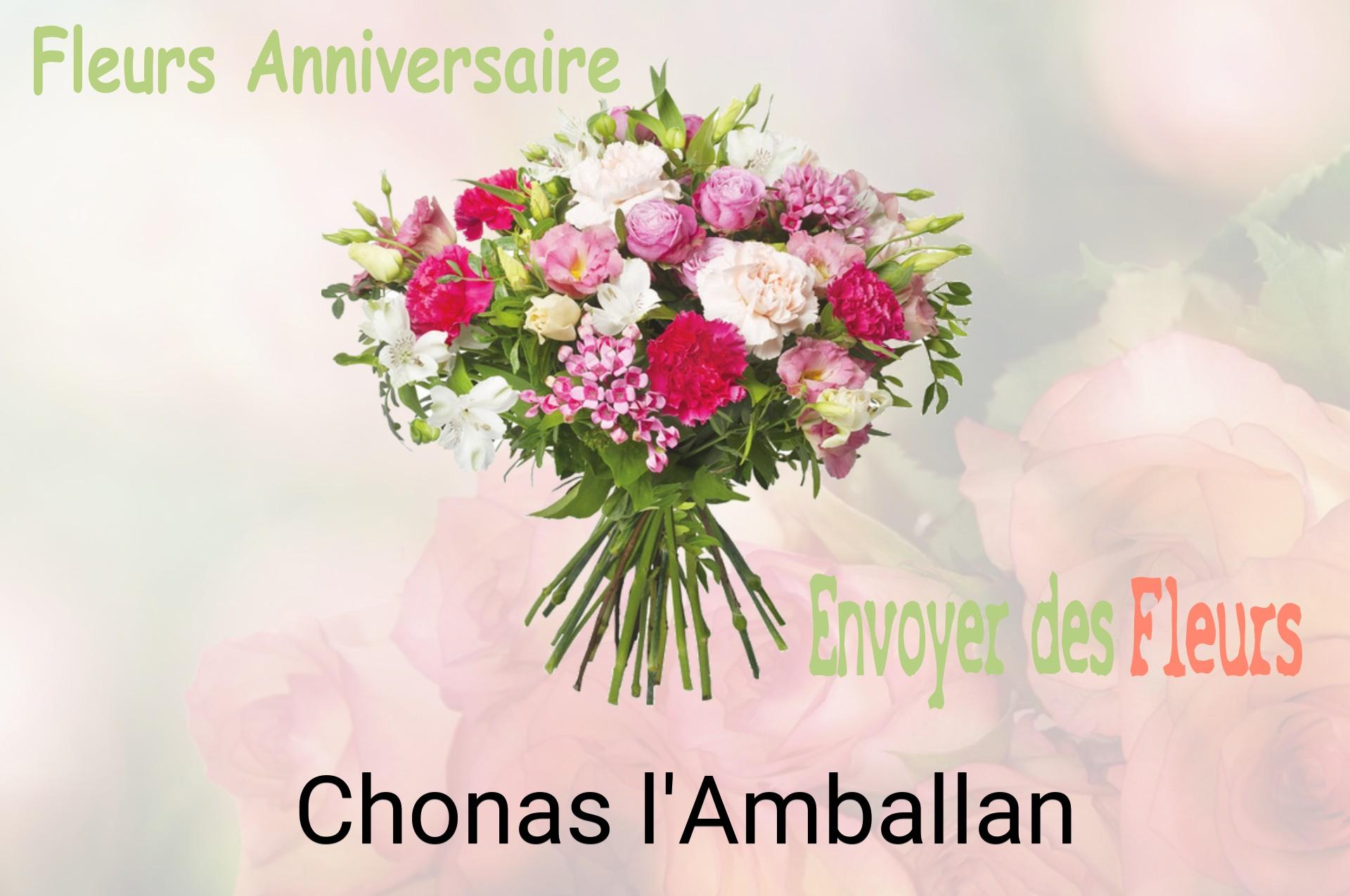 Bouquet de fleurs d’anniversaire livré à Chonas-l'Amballan