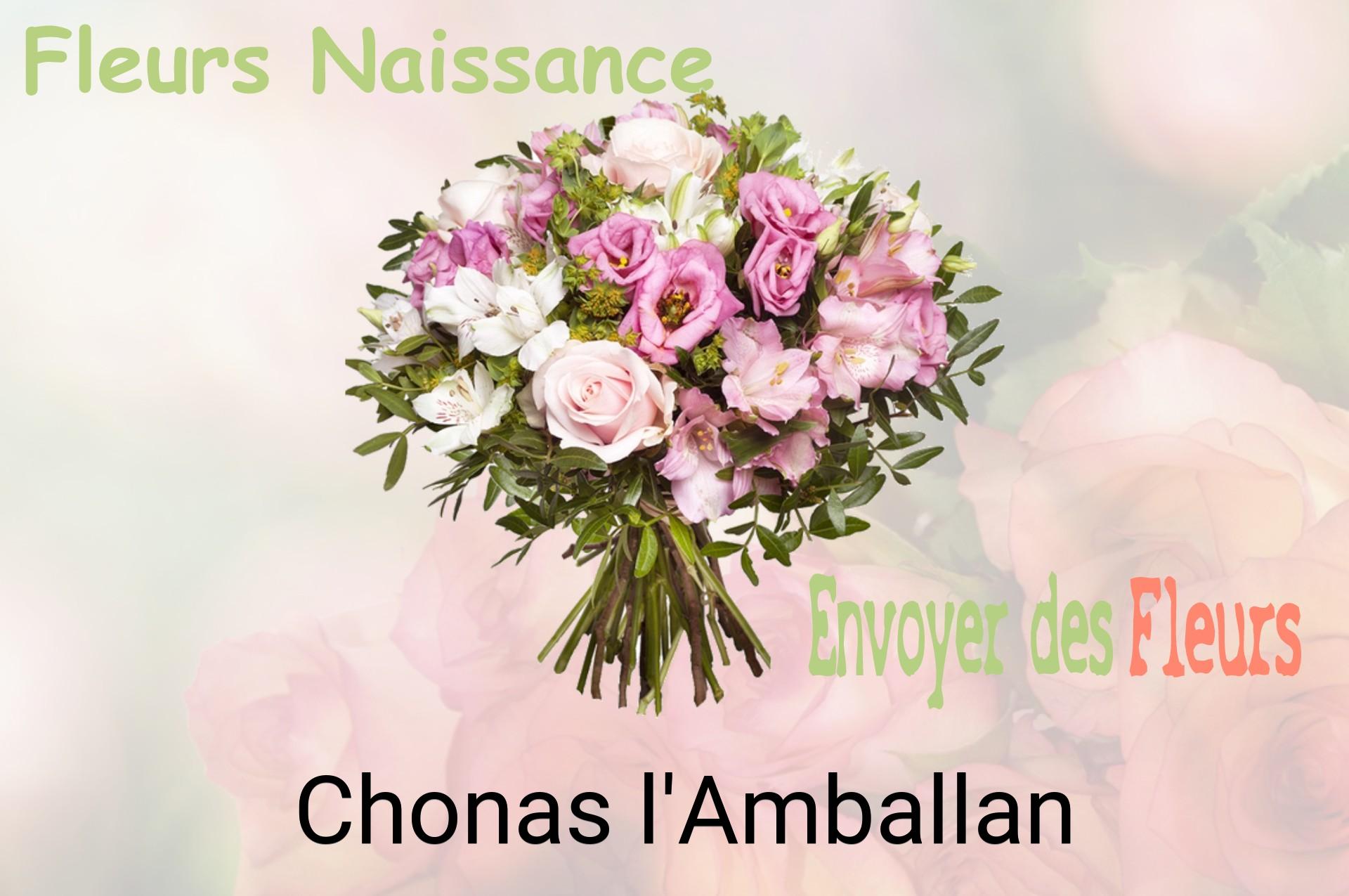 Bouquet de fleurs de naissance livré à Chonas-l'Amballan