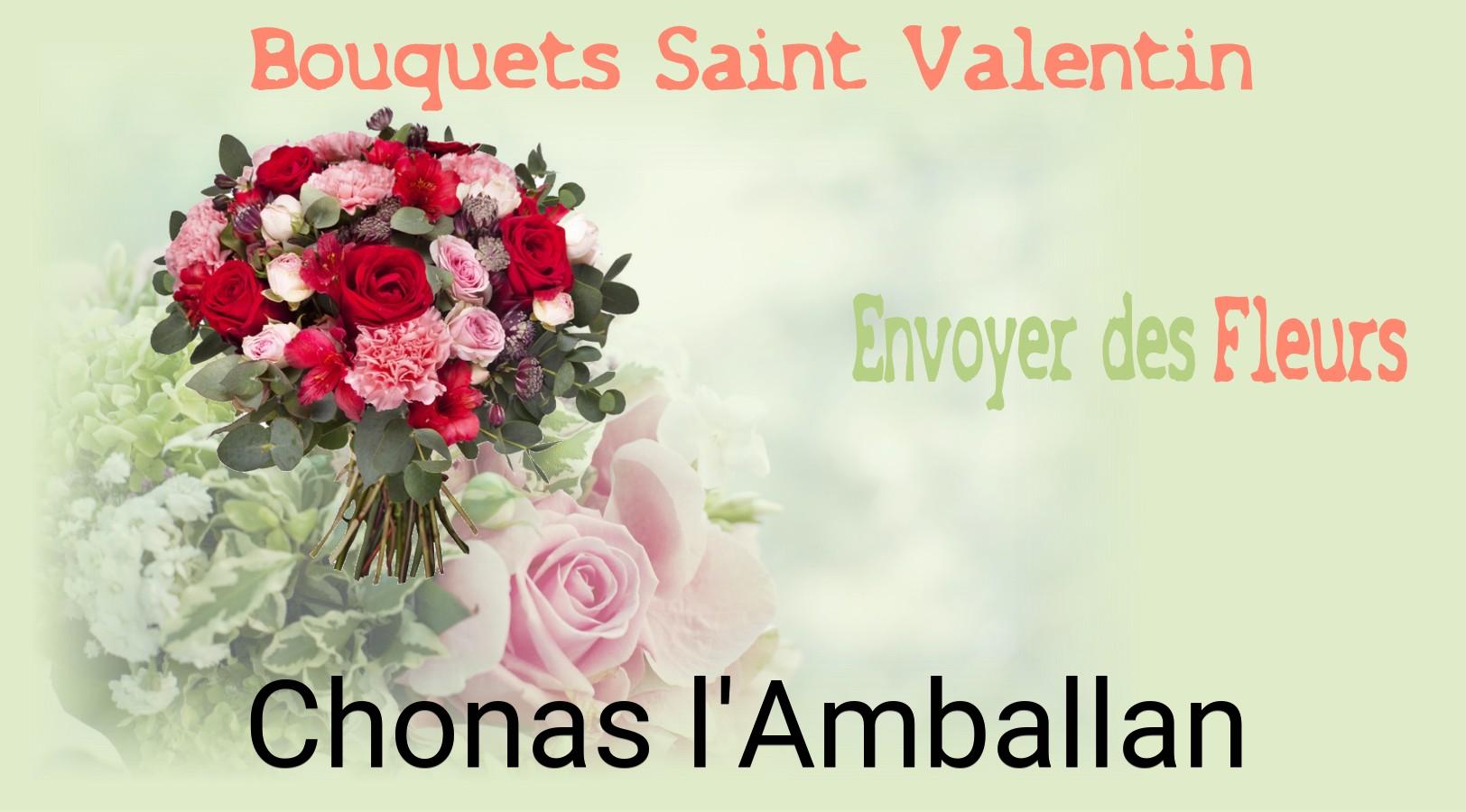 Roses de Saint-Valentin livrées à Chonas-l'Amballan